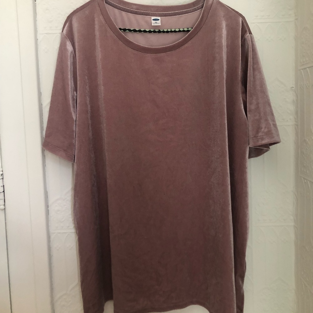 Old pink velor top 2XL